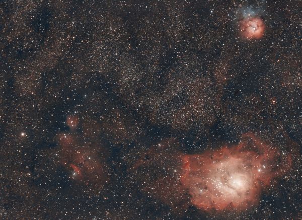 M8, M20 - астрофотография
