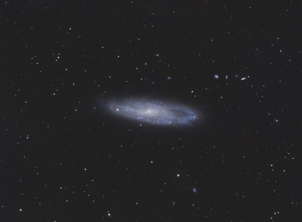 NGC 247 Needle's Eye Galaxy and Burbidge's Chain - Astrophotography