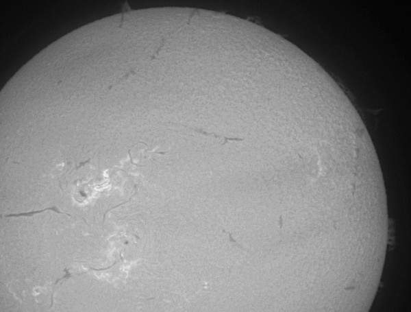 A fragment of the chromosphere in Ha from 08.11.2025 - Astrophotography