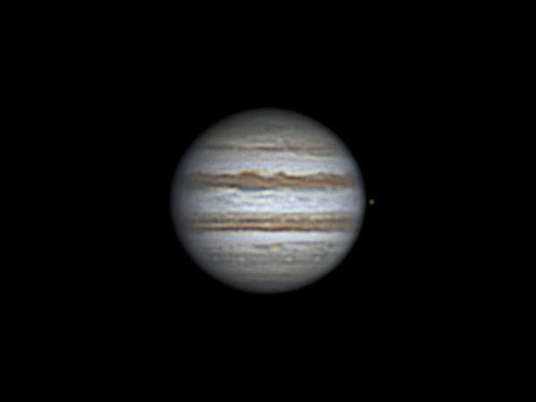 Jupiter and Io (14 may 2015, 21:11, UTC+3) - астрофотография