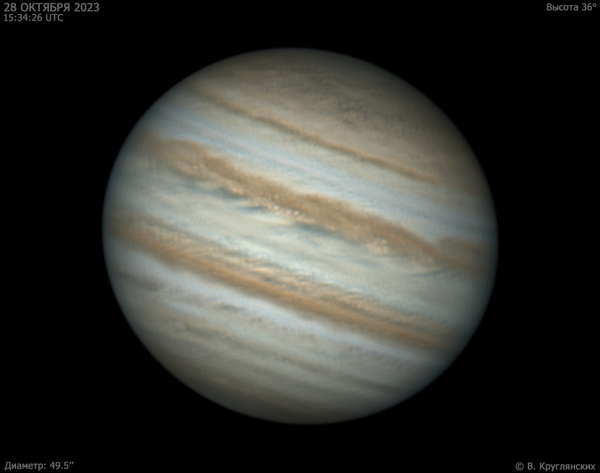 Юпитер. 28 октября 2023 - астрофотография