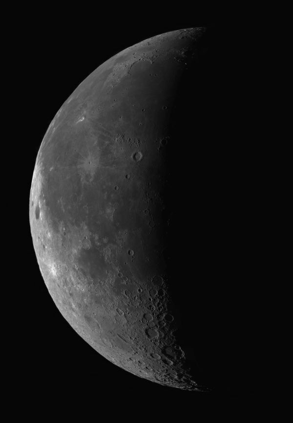 Панорама Луны 07 октября 2023 года - астрофотография