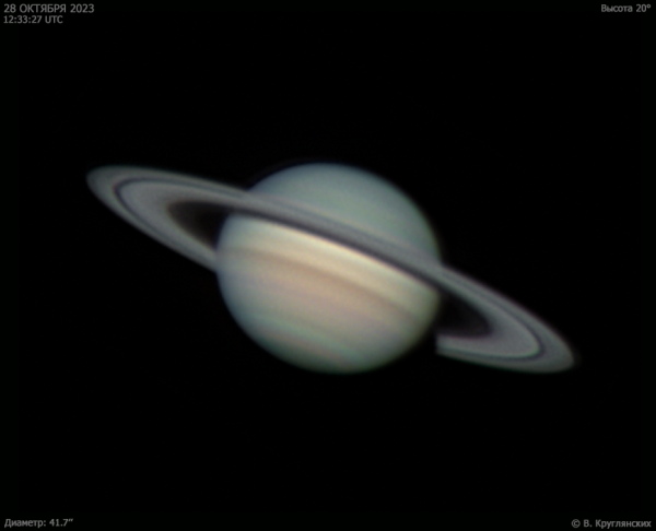 Сатурн 28 октября 2023 - астрофотография