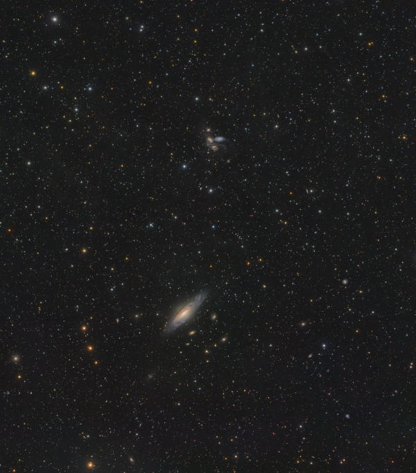 NGC7331 и Квинтет Стефана в Пегасе - астрофотография