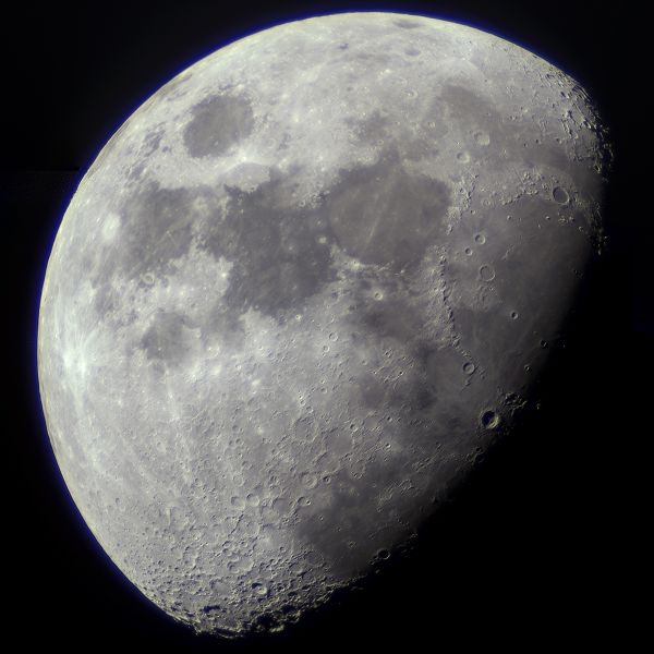 Луна 3 октября с 705 рефрактора  - астрофотография