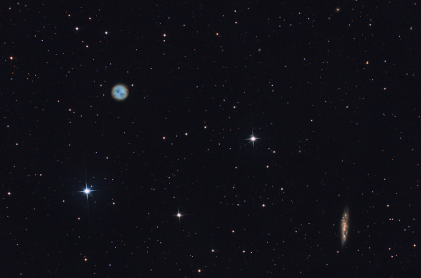 Owl Nebula M97 and Galaxy M108 - астрофотография