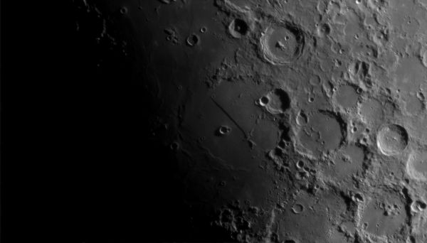 Луна, Прямая стена 18.06.21 - астрофотография