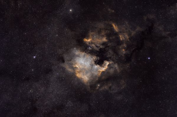NGC 7000 - Северная Америка, IC 5070 - Пеликан - астрофотография