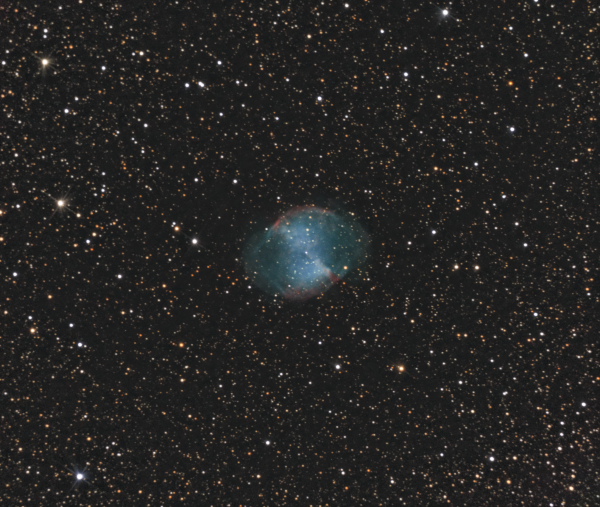  М27 Планетарная туманность "Гантель" - астрофотография