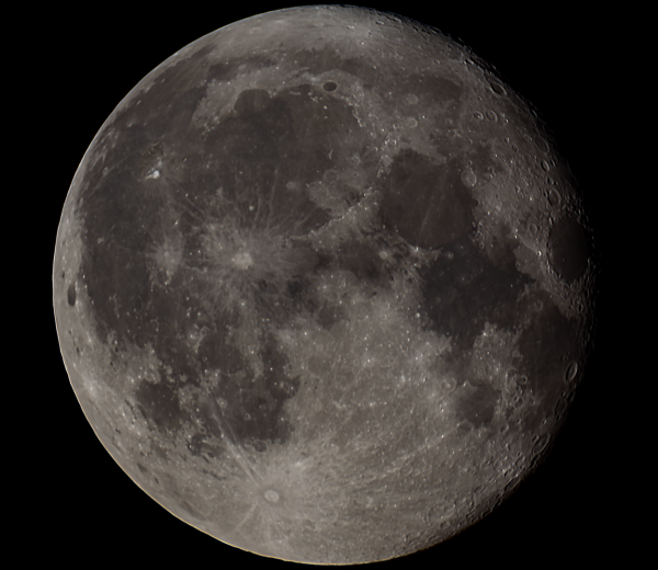 Вид Луны при Ф=-97% от 05.07.23 - астрофотография