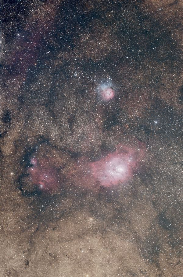 M8, M20 and surroundings - Astrophotography