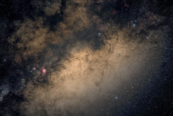 Scorpius, M20, M8, Cat's paw - Astrophotography