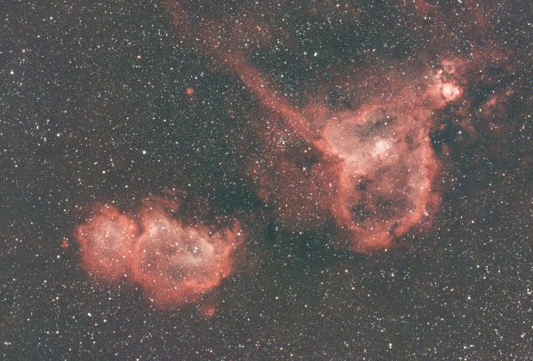 Heart and Soul Nebulae (IC1805 and IC1848) - Astrophotography