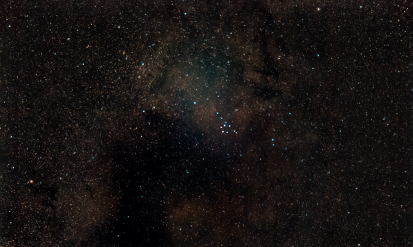 Млечный Путь у созвездия Лисички и Стрела - астрофотография