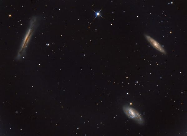 M65, M66, NGC 3628 Триплет Льва - астрофотография