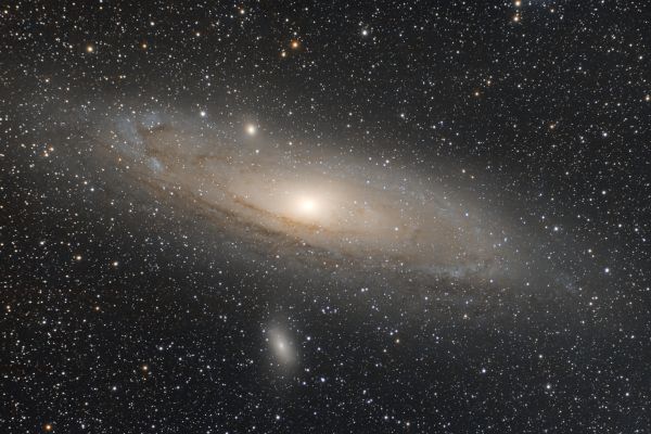 Galaxy M31 (Andromeda Nebula) and nearest satellites - Astrophotography