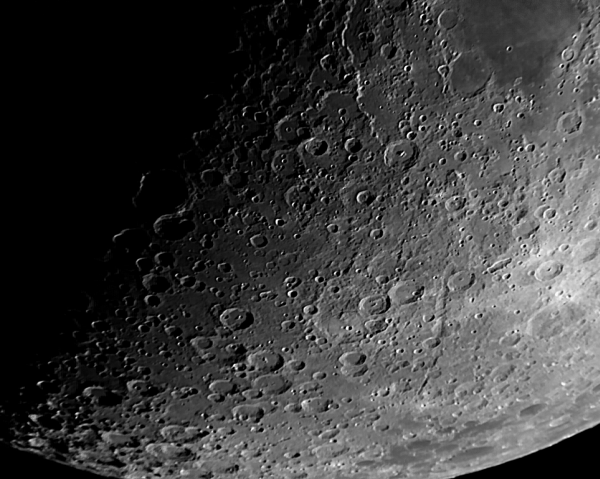 Юг Луны (Жансен/Фабриций-Хомель/Питиск) при Ф=+45% от 16.03.24 - астрофотография