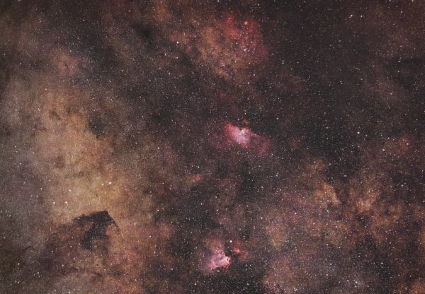 The Eagle and Omega Nebulae - Astrophotography