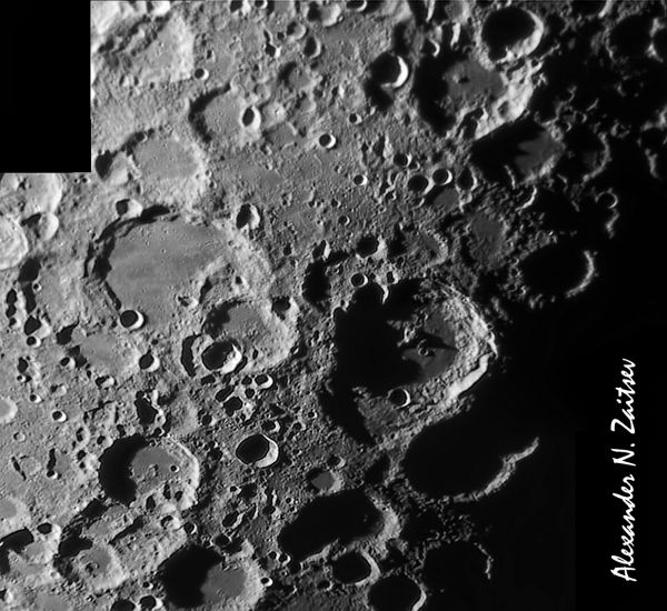 Район кратеров MAUROLYCUS и STOFLER - астрофотография