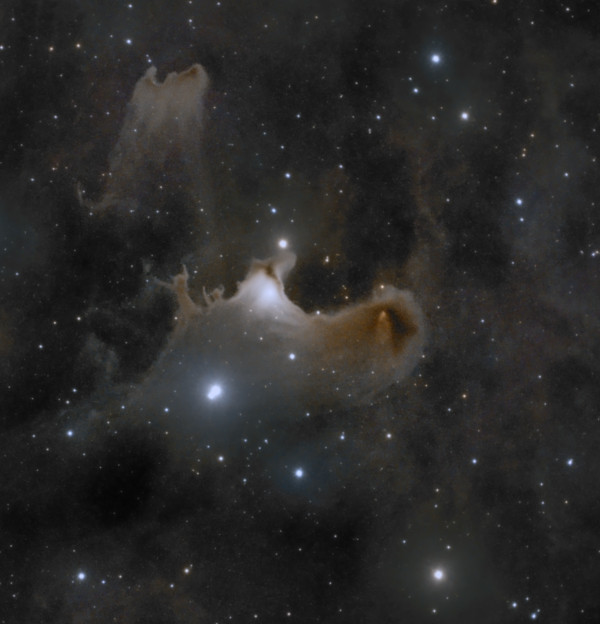 Sh-2 136 Ghost nebula (Ghost) Variant 2 - Astrophotography