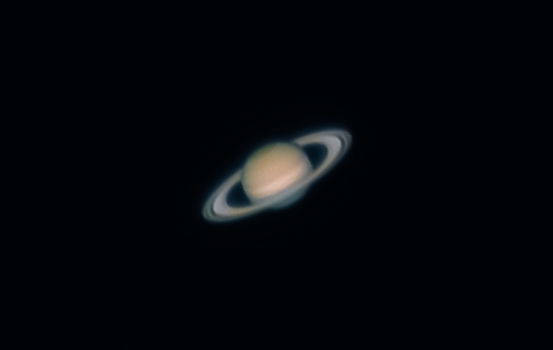 Сатурн. Высота 12 градусов. 18.07.2021 - астрофотография