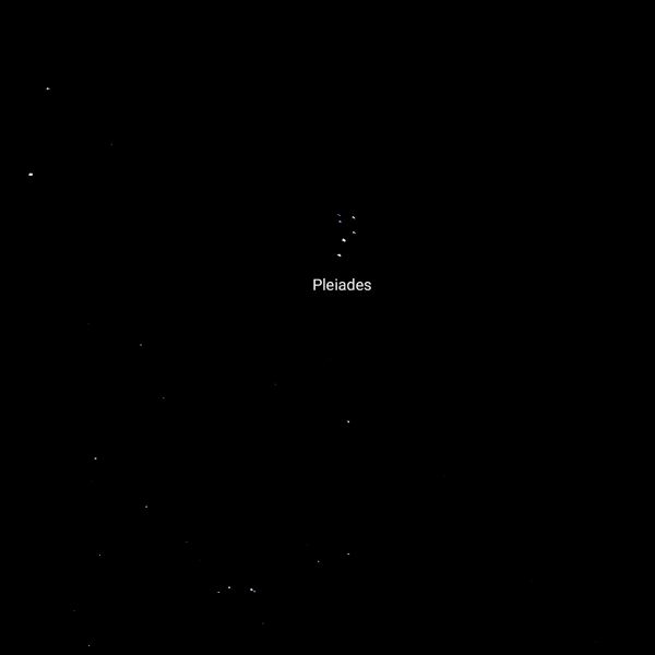 Плеяды (фото было сделано в ноябре 2019 года). - астрофотография
