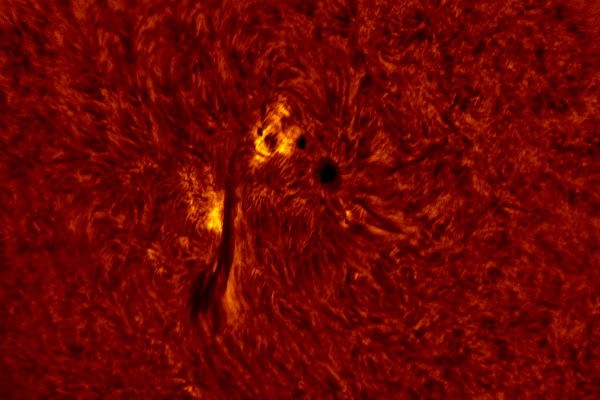 2020.06.06 Sun AR12765 H-Alpha (color) - астрофотография