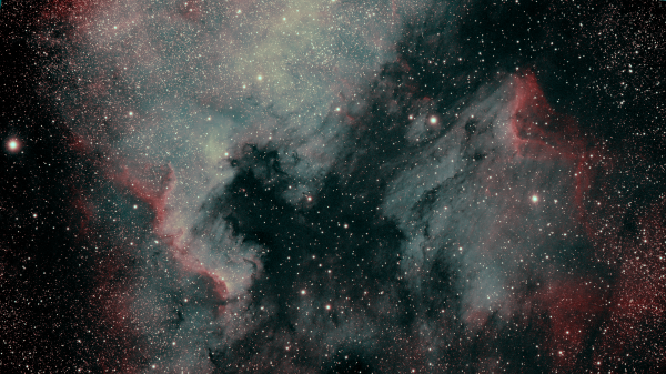 NGC7000 Северная Америка и IC5070 Пеликан - астрофотография