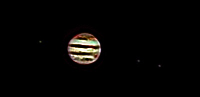 Юпитер,Ио,Европа и Ганимед(новая версия). - астрофотография