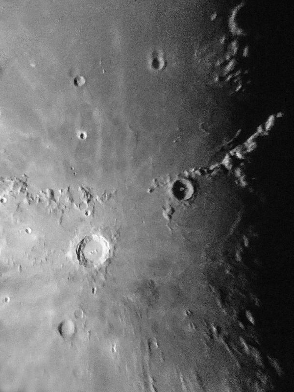 Лунные кратеры 10.10.2020 (2) - астрофотография