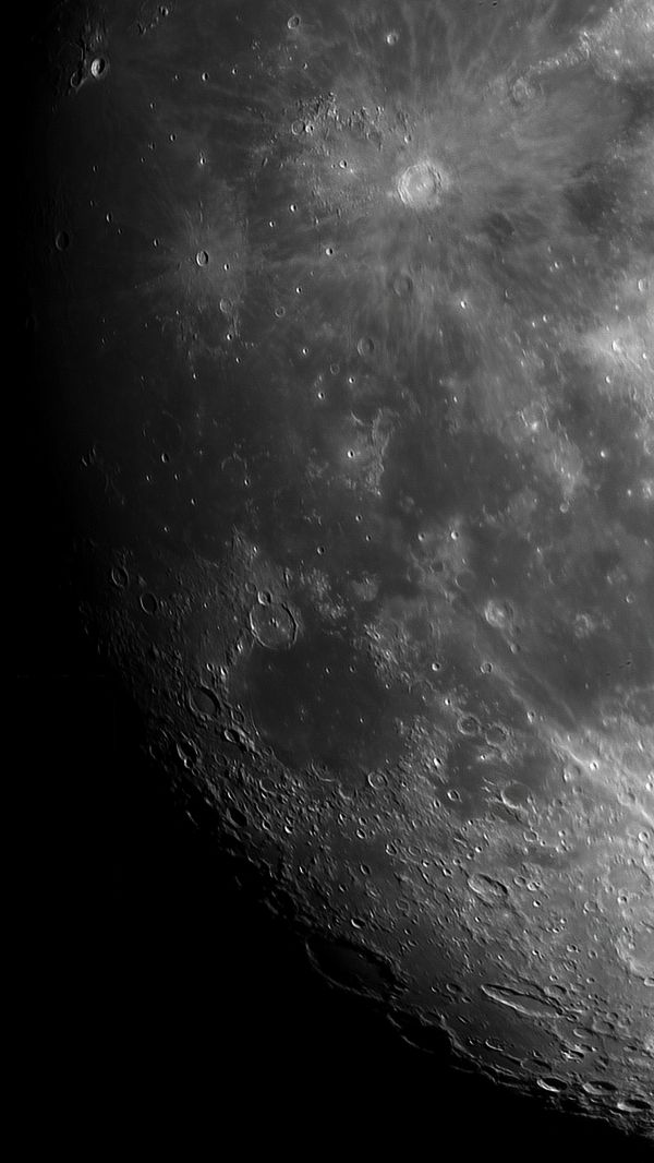 Юг Луны 23 мая - астрофотография