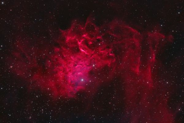 IC405 Пылающая звезда - астрофотография
