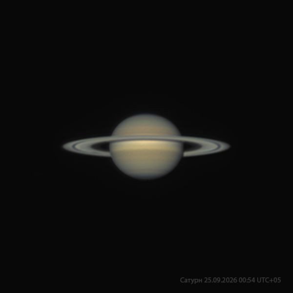 Saturn on the night of 25.09.2026 - Astrophotography