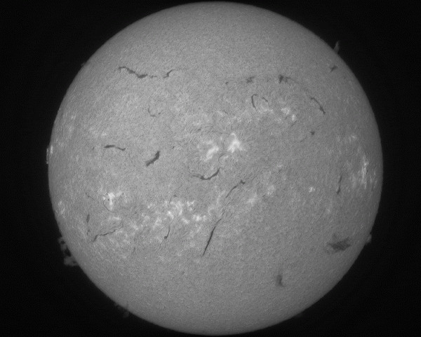 Animation of the Sun over 2.5 hours on 19-06-2026 - Astrophotography