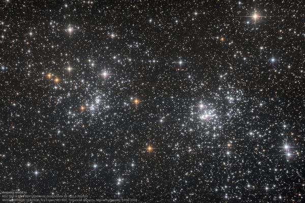 NGC 869, NGC 884 (Double Cluster Chi-Ash) in Perseus - Astrophotography