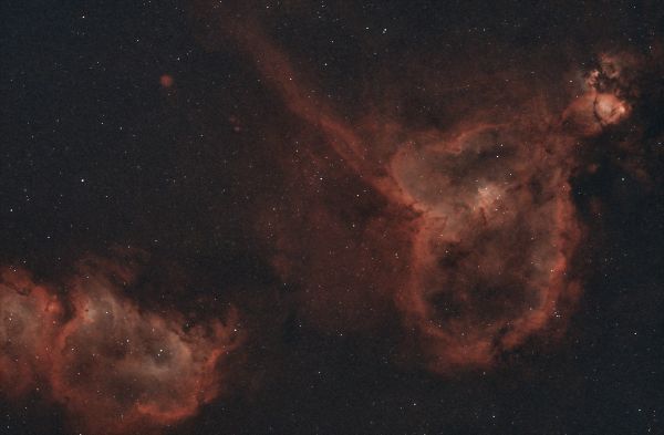IC1805 &amp; IC1848 - астрофотография