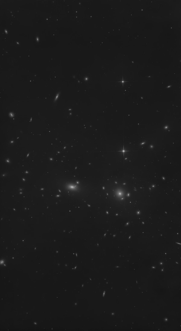 Galaxy cluster in Coma Berenices - Astrophotography