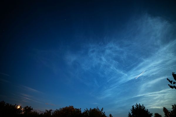 Noctilucent clouds - астрофотография