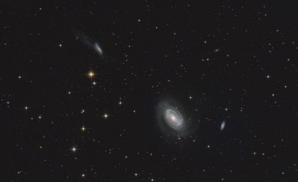 NGC 4725 with companions NGC 4747 and 4712 - Astrophotography