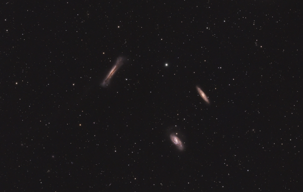 The Leo Triplet | M65, M66, & NGC 3628 - астрофотография