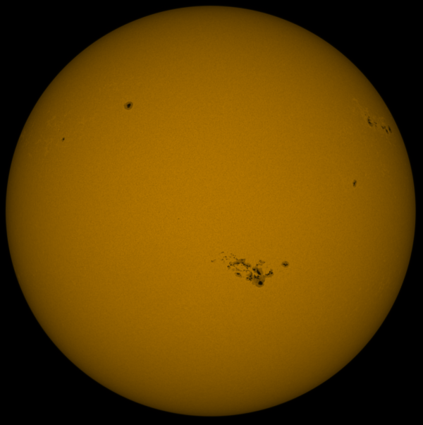 Солнце в континууме 8.05 - астрофотография