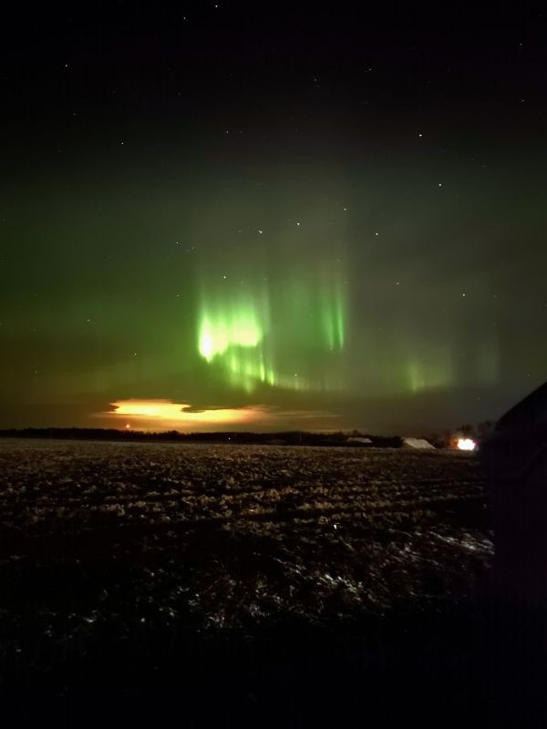 Northern Lights and the asterism Big Dipper. - Astrophotography
