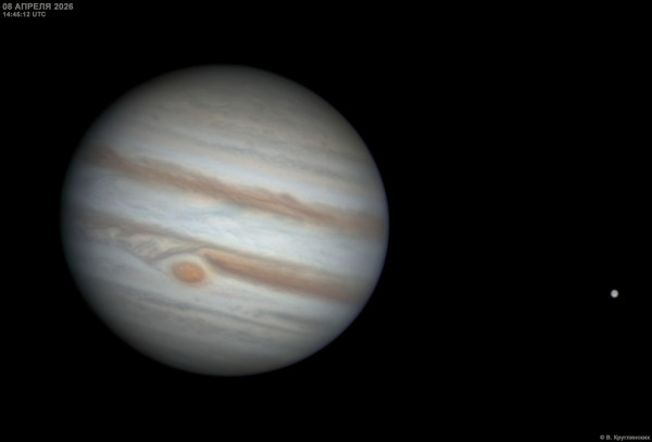 Jupiter and Europa. - Astrophotography