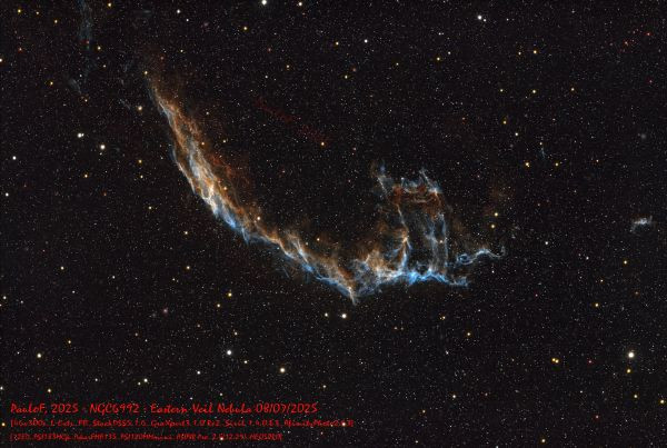 NGC6992 - Eastern Veil Nebula - Astrophotography