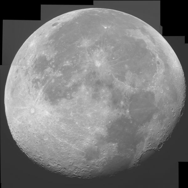 Панорама Луны - астрофотография