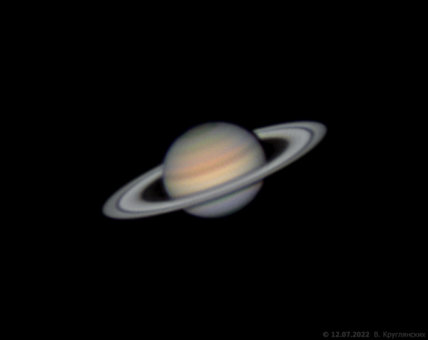 Сатурн 12 июля 2022 - астрофотография