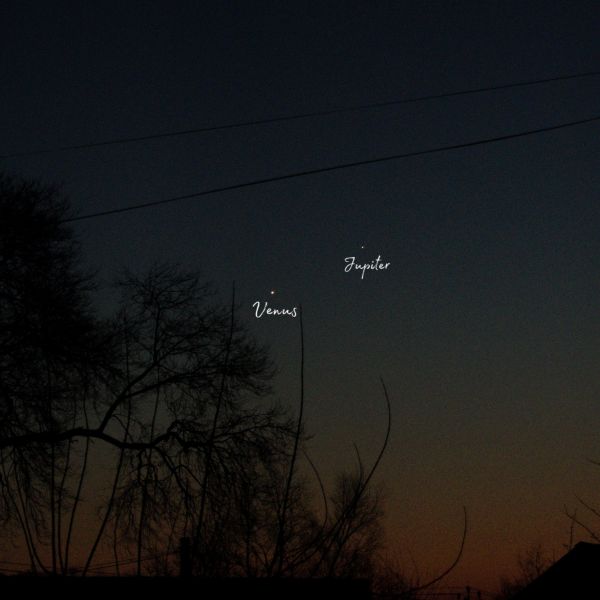 Сближение Венеры и Юпитера 25 ноября 2019 года.  - астрофотография