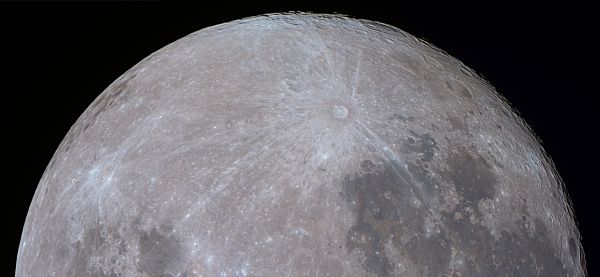 Луна юг, полнолуние - астрофотография