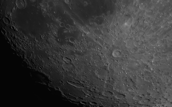 Craters Tycho and Clavius - Astrophotography