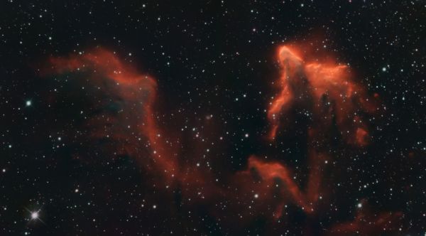 IC 63  Призрак Кассиопеи - астрофотография